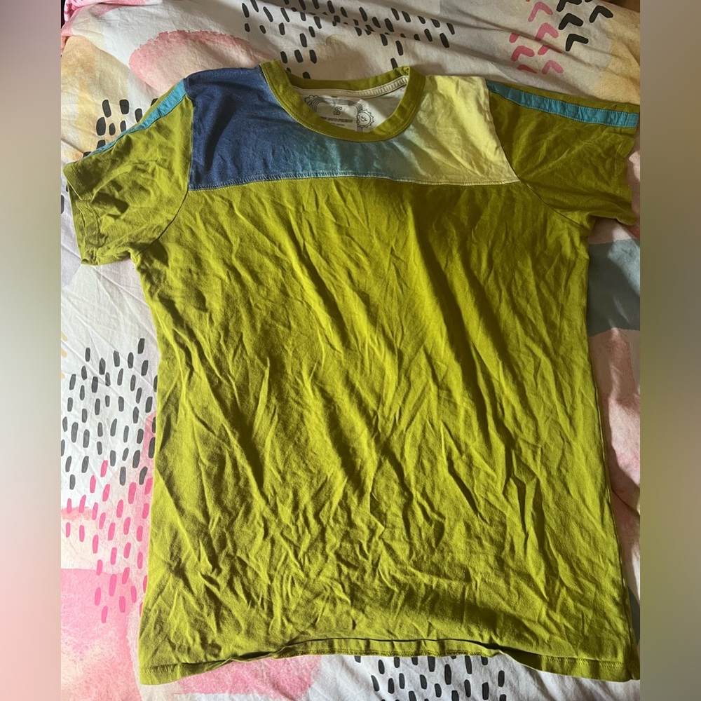 Big Bud Press airbrush super soft tee green blue gradient cotton